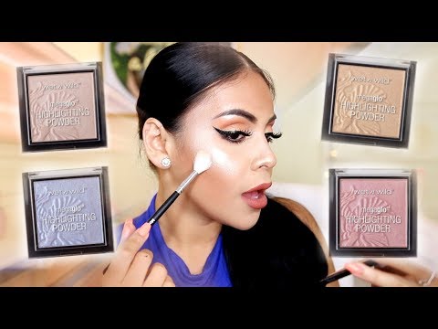 NEW $5 WET N WILD MEGAGLO HIGHLIGHTERS: FIRST IMPRESSION + SWATCHES | JuicyJas - UCqTR5f7YkGro3cPv23SqcqQ