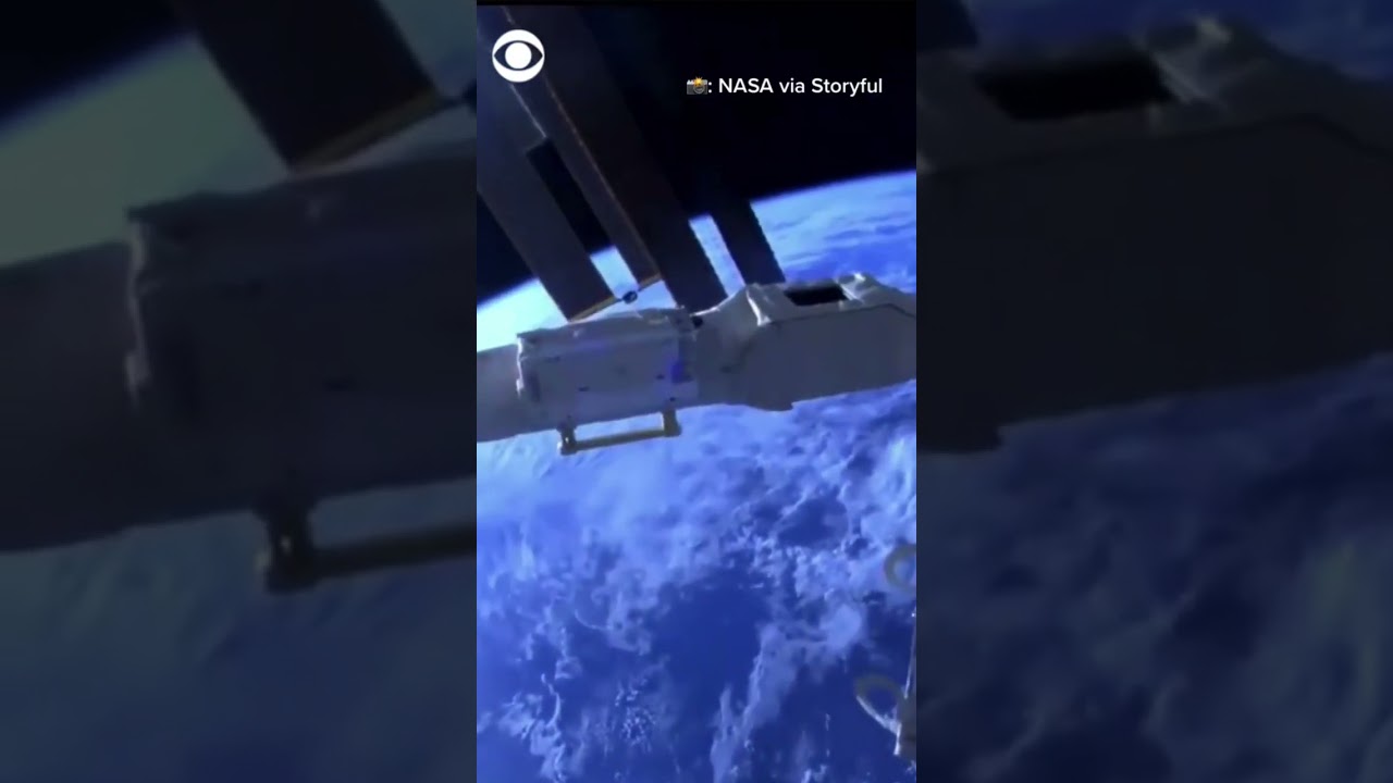 NASA shares cosmonaut’s breathtaking view of Earth #shorts