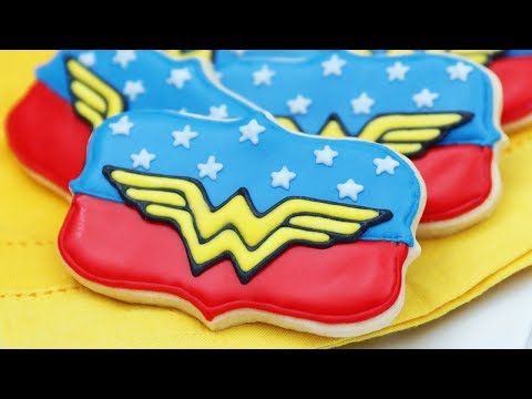 WONDER WOMAN COOKIES (Dairy Free) - NERDY NUMMIES - UCjwmbv6NE4mOh8Z8VhPUx1Q