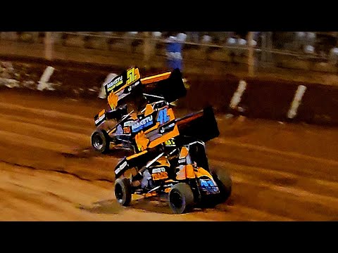 Baypark Speedway - Sprintcars - 28/12/23 - dirt track racing video image