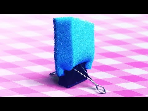 20 COOL CLEANING TRICKS || SPONGE HACKS - UC295-Dw_tDNtZXFeAPAW6Aw