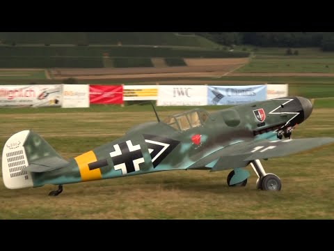 Flight Video R/C Warbird Messerschmitt ME-109 fantastic Engine Sound.!! Schmerlat 2015 - UCTLEcIaYJEbUEzQc3-ZvruQ