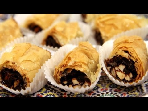 Chocolate Date M'Hencha (Moroccan Pastry Recipe) - CookingWithAlia - Episode 254 - UCB8yzUOYzM30kGjwc97_Fvw