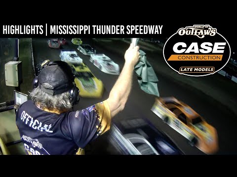 World of Outlaws CASE Late Models | Mississippi Thunder Speedway | September 1 | HIGHLIGHTS - dirt track racing video image