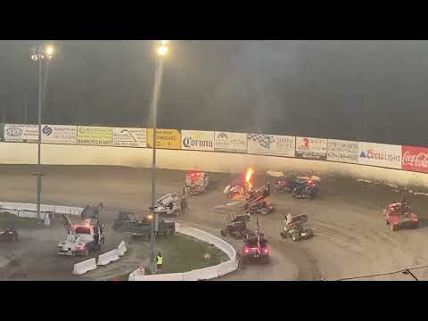 6/8/24 Skagit Speedway / Sportsman Sprints / Allison Johnson Fire - dirt track racing video image