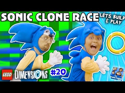 SONIC THE HEDGEHOG TWINS! LEGO Dimensions Fun w/ Dr Robotnik Battle (Let's Build & Play YEAR 2 #20) - UCC-RHF_77zQdKcA75hr5oTQ