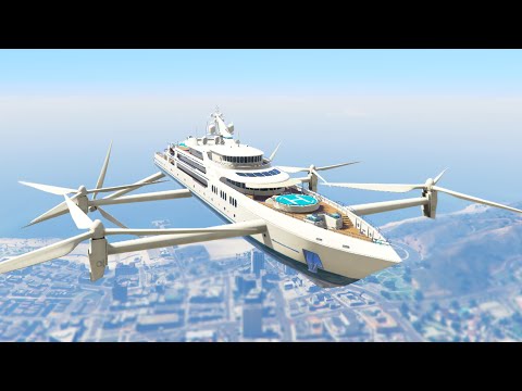 ULTIMATE FLYING SUPER YACHT MOD! (GTA 5 Mods Funny Moments) - UCfLuMSIDmeWRYpuCQL0OJ6A