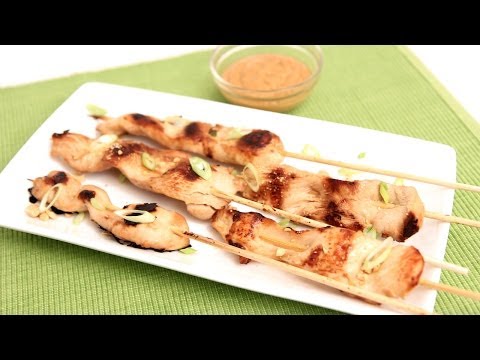 Chicken Satay with Peanut Sauce Recipe - Laura Vitale - Laura in the Kitchen Episode 779 - UCNbngWUqL2eqRw12yAwcICg