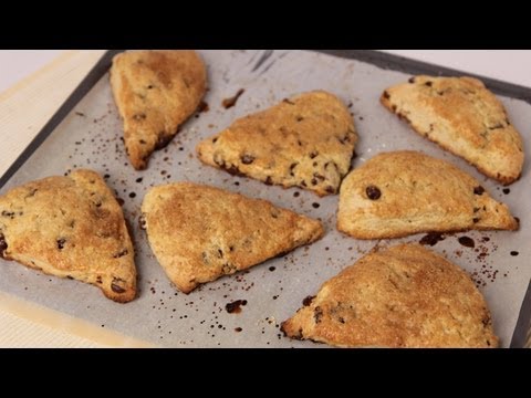 Chocolate Chip Scones Recipe - Laura Vitale - Laura in the Kitchen Episode 462 - UCNbngWUqL2eqRw12yAwcICg