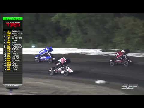 9.21 POWRi 410 Outlaw Sprint League Sooner Shuffle A- Main| Highlights - dirt track racing video image