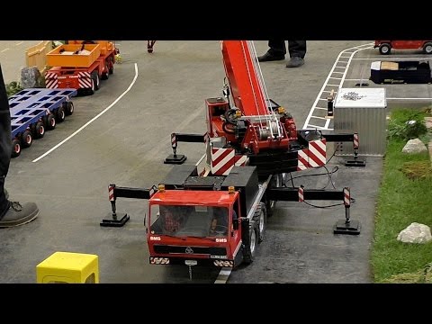 HUGE RC 100KG SCALE 1:8 MODEL CRANE TRUCK AMAZING / Intermodellbau Dortmund 2016 - UCH6AYUbtonG7OTskda1_slQ