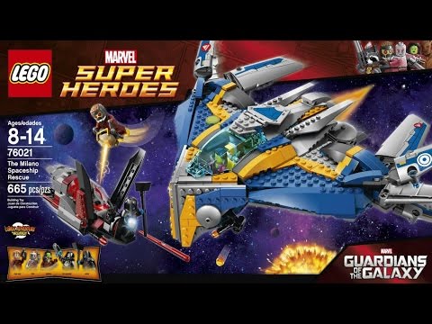 LEGO Super Heroes | The Milano Spaceship Rescue | Stop Motion Build (Green Screen) | Set #76021 - UC7HyvAyzpbtlw8nZ8a4oN1g