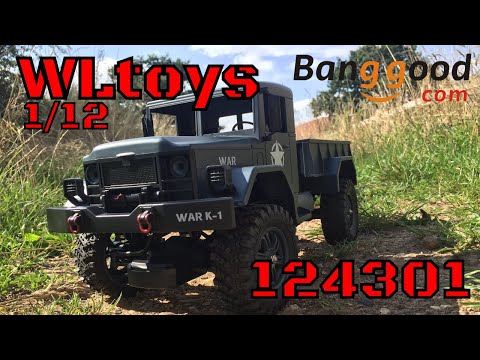 WLtoys 124301 1/12 Scale Military RC Truck! Budget Review. Banggood - UCSgcnNUXj1466tP-bm2ZdGA