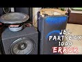 JBL Partybox 1000 ERROR AMP FAIL