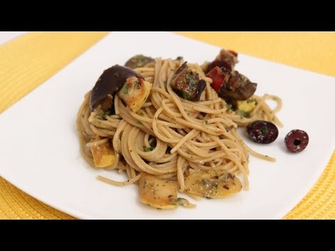 Spaghetti with Roasted Veggies - Laura Vitale - Laura in the Kitchen Episode 642 - UCNbngWUqL2eqRw12yAwcICg