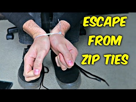 How to Escape from Zip Ties with Shoelaces - UCe_vXdMrHHseZ_esYUskSBw