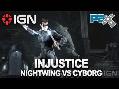 Injustice - Nightwing vs Cyborg Walkthrough - PAX 2012 - UCKy1dAqELo0zrOtPkf0eTMw