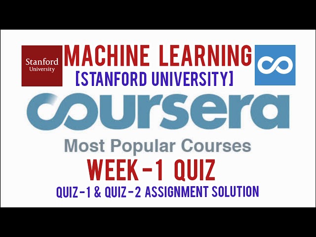 Coursera Machine Learning Quiz Answers for Week 1