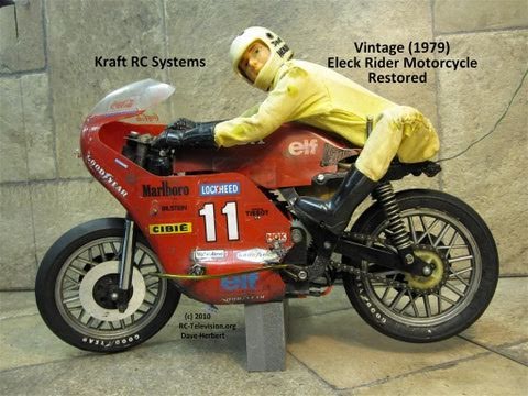 Vintage Kraft R/C Motorcycle, Eleck Rider restored. - UCvPYY0HFGNha0BEY9up4xXw