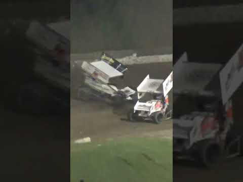 604 winged sprint action from Wilmot Raceway. - dirt track racing video image