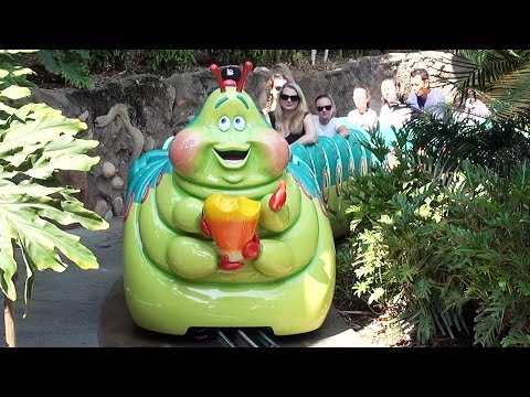 Heimlich's Chew Chew Train Full Ride POV at Disney California Adventure, Disneyland, Pixar Bugs Life - UCe-gHr2O_LP7t0YJYHZQZlg