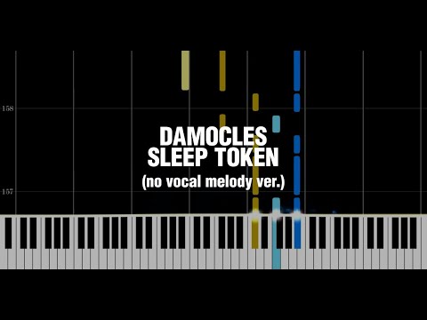 Damocles - Sleep Token (piano tutorial, no vocal melody ver.)