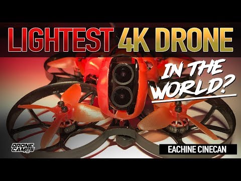 LIGHTEST 4K DRONE in the WORLD? - Eachine Cinecan 4K Drone - Review & Flights - UCwojJxGQ0SNeVV09mKlnonA