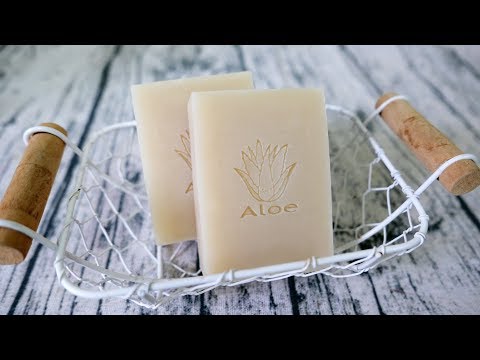 蘆薈洗顏皂DIY - how to make aloe vera handmade soap - 手工皂