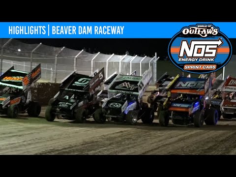 World of Outlaws NOS Energy Drink Sprint Cars Beaver Dam Raceway, June 17, 2022 | HIGHLIGHTS - dirt track racing video image