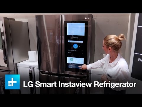 LG Smart Instaview Refrigerator - Hands On - IFA 2016 - UC8wXC0ZCfGt3HaVLy_fdTQw