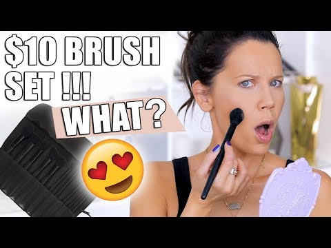 TESTING A $10 MAKEUP BRUSH SET ... OMG!!! - UC4qk9TtGhBKCkoWz5qGJcGg