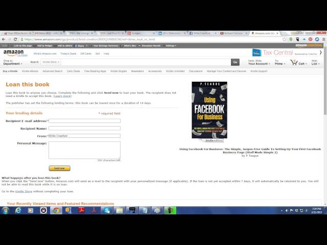 How to Loan Kindle eBooks to Friends and Family