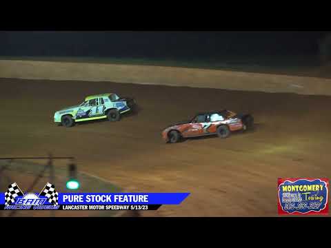 Pure Stock Feature - Lancaster Motor Speedway 5/13/23 - dirt track racing video image