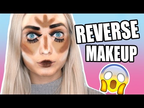 WTF! WEIRD FULL FACE OF REVERSE MAKEUP - UCBKFH7bU2ebvO68FtuGjyyw