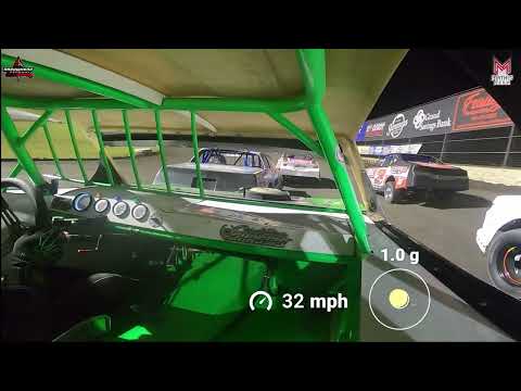 #27 Jeff Tennant - USRA Stock Car - 10-14-2023 Arrowhead Speedway - In Car Camera - dirt track racing video image