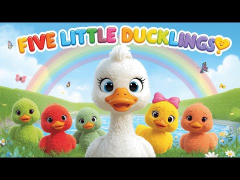 Five Little Ducks | Ducklings | Nursery Rhymes & Kids Songs | Cocomelon Style Baby Cartoon