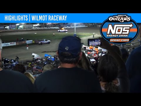World of Outlaws NOS Energy Drink Sprint Cars | Wilmot Raceway | July 8, 2023 | HIGHLIGHTS - dirt track racing video image