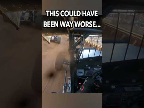 AN OH SH** MOMENT - dirt track racing video image