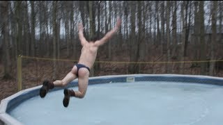 FAIL - BELLY FLOP on Iced Pool (ORIGINAL)