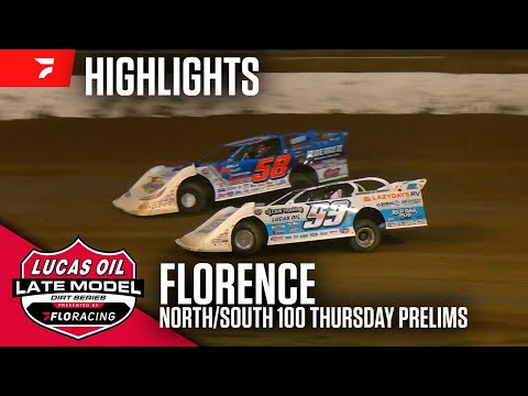 Thursday Twin 25s | Lucas Oil North/South 100 at Florence Speedway 8/7/25 | Highlights - dirt track racing video image