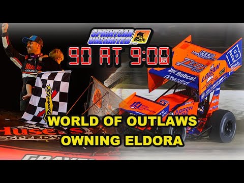 SprintCarUnlimited 90 at 9 for Friday, July 19th: The World of Outlaws are owning Eldora this week - dirt track racing video image