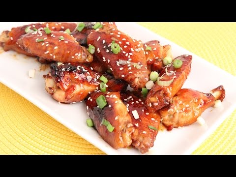 Baked Honey Teriyaki Wings Recipe - Laura Vitale - Laura in the Kitchen Episode 904 - UCNbngWUqL2eqRw12yAwcICg