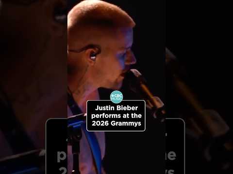 Justin Bieber performs stripped-down version of Yukon at the 2026 Grammys. #JustinBieber #MusicNews