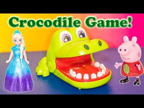 CROCODILE DENTIST With Disney Frozen Elsa and Peppa Pige a Video Toy Review - UC44eGZ76AJLHAxPaJ_MW2RA