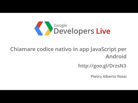 GDL Italia - Codice nativo Android in app Javascript - UC_x5XG1OV2P6uZZ5FSM9Ttw