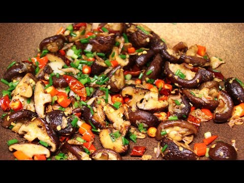 เห็ดหอมคั่วพริกเกลือ เมนูมังสวิรัติง่ายๆ หอมอร่อยมาก ใครๆก็ทำได้ l กินได้อร่อยด้วย