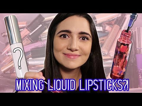 Mixing All My Liquid Lipsticks Together - UCbAwSkqJ1W_Eg7wr3cp5BUA