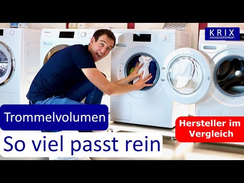 So groß ist die WÄSCHETROMMEL - passen wirklich 9 kg rein?  DER VERGLEICH