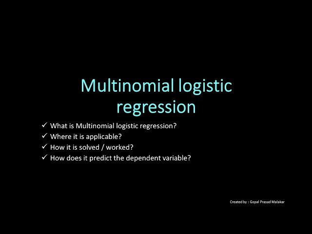 Multinomial Logistic Regression: A Machine Learning Approach
