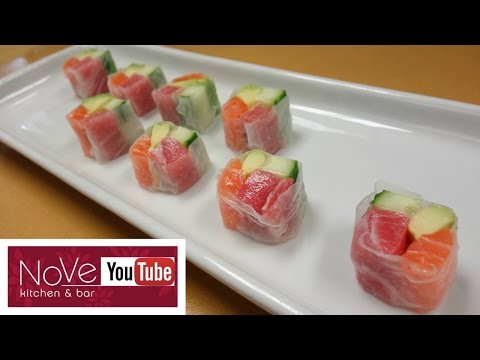 Rice Paper Sashimi Roll - How To Make Sushi Series - UCbULqc7U1mCHiVSCIkwEpxw